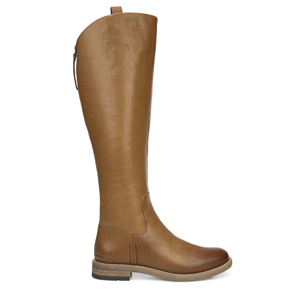 Franco Sarto Meyer Tall/Knee High Riding Boot Sz 7.5 Wide-Calf Brown Leather New - Picture 3 of 12